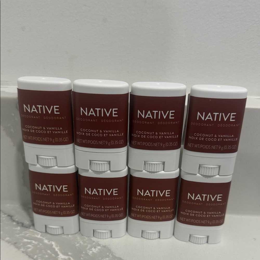Native Coconut & Vanilla Deodorant set of 8